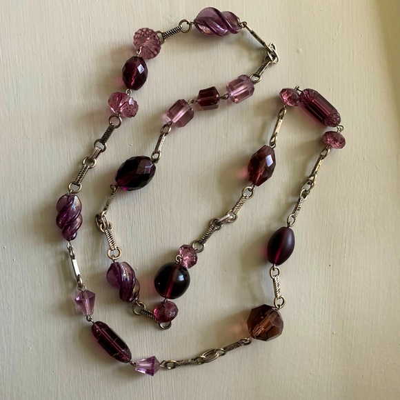 Vintage Art Deco Crystal Necklace - Picture 1 of 5
